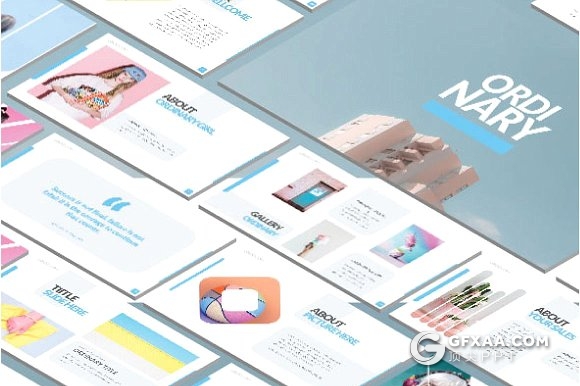 小清新风格时尚流行风格keynote模板 - 顶尖PPT