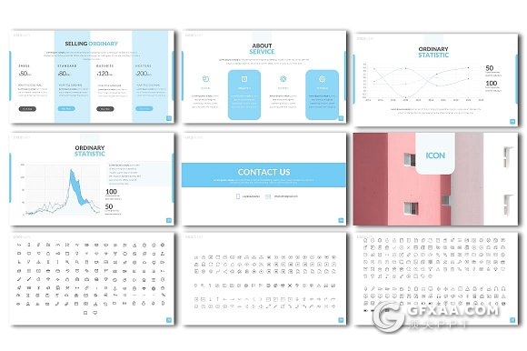 小清新风格时尚流行风格keynote模板 - 顶尖PPT