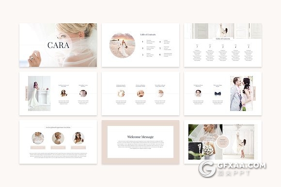 88页粉色婚纱摄影展示keynote模板 - 顶尖PPT