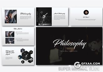 44页黑色时尚音乐节展示PPT模板 - 顶尖PPT