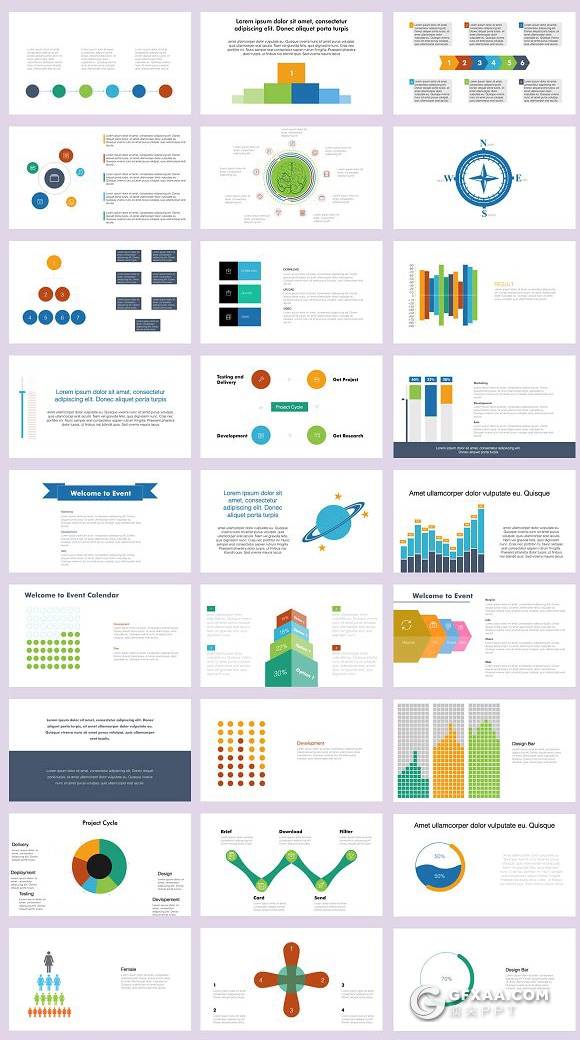272页商务风格工作计划汇报PPT模板 - 顶尖PPT