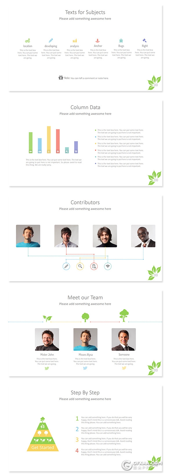 32页欧美商务风格动画PPT模板 3种配色 - 顶尖PPT