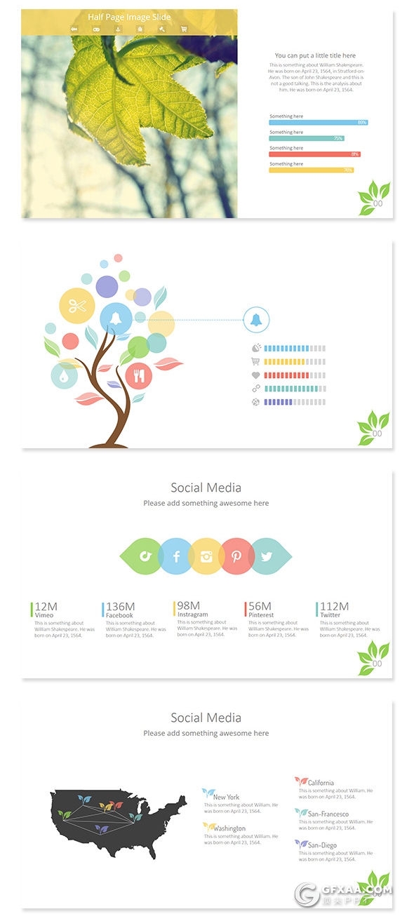 32页欧美商务风格动画PPT模板 3种配色 - 顶尖PPT