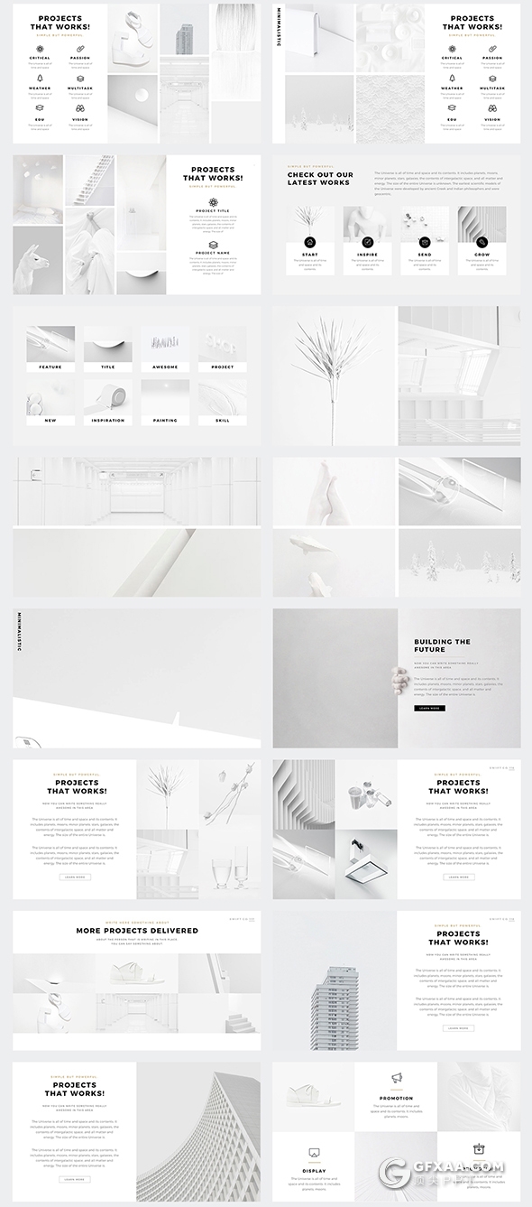 202页极简风格多用途PPT模板 - 顶尖PPT