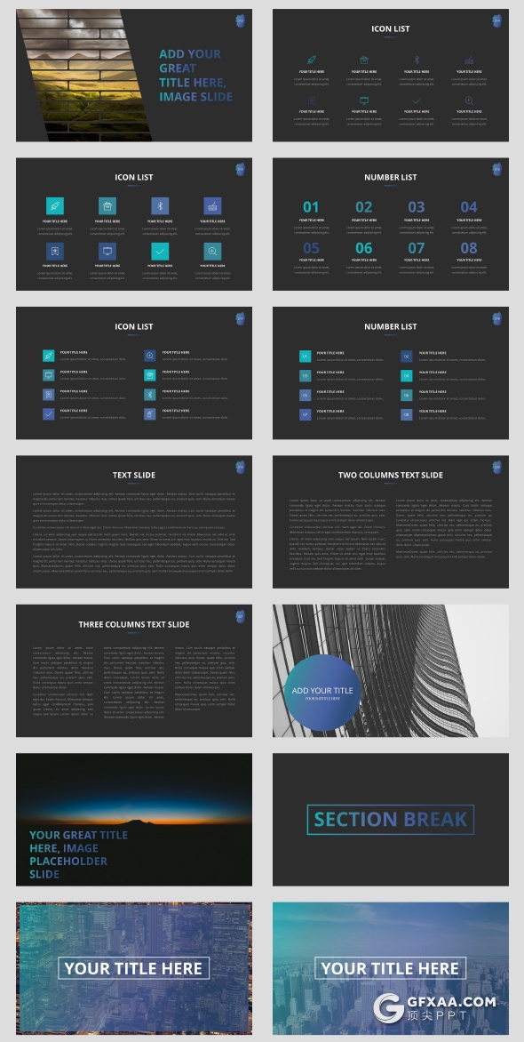 229页欧美高逼格商务多用途PPT模板 - 顶尖PPT