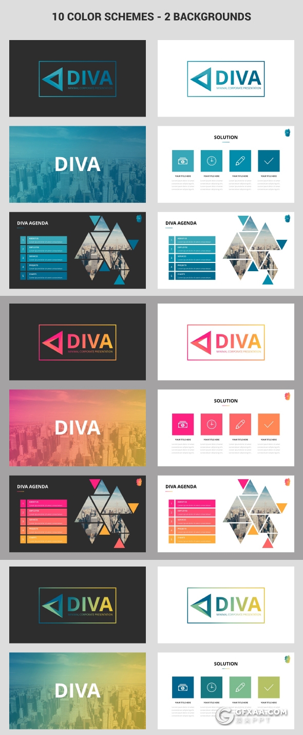 229页欧美高逼格商务多用途PPT模板 - 顶尖PPT