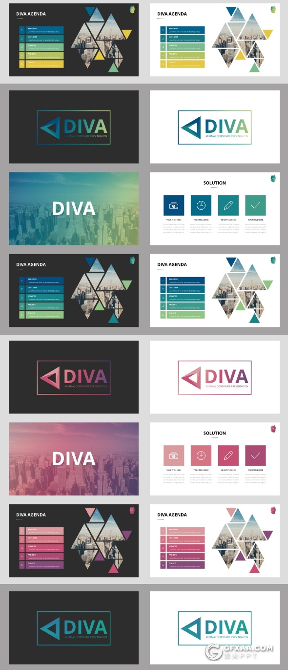 229页欧美高逼格商务多用途PPT模板 - 顶尖PPT