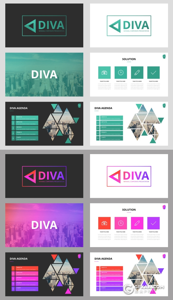 229页欧美高逼格商务多用途PPT模板 - 顶尖PPT