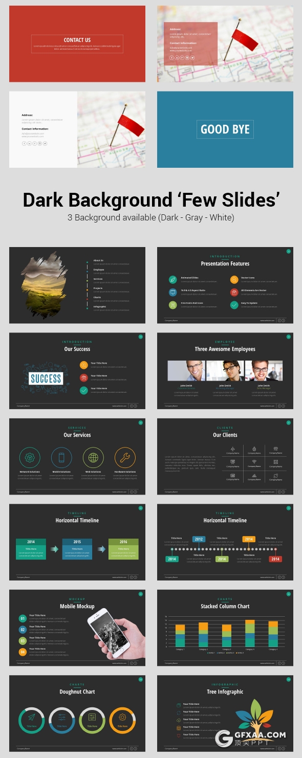217页欧美高端商务多用途PPT模板 - 顶尖PPT