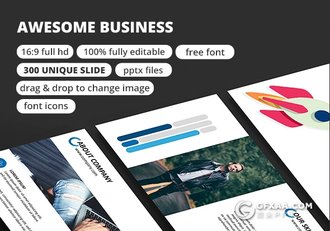 306页高逼格欧美商务多用途PPT模板 - 顶尖PPT