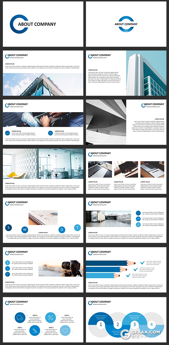 306页高逼格欧美商务多用途PPT模板 - 顶尖PPT