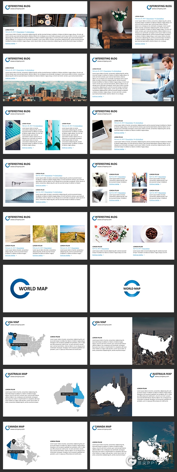 306页高逼格欧美商务多用途PPT模板 - 顶尖PPT