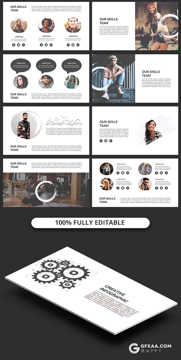 60页简约时尚商务风格PPT模板 - 顶尖PPT