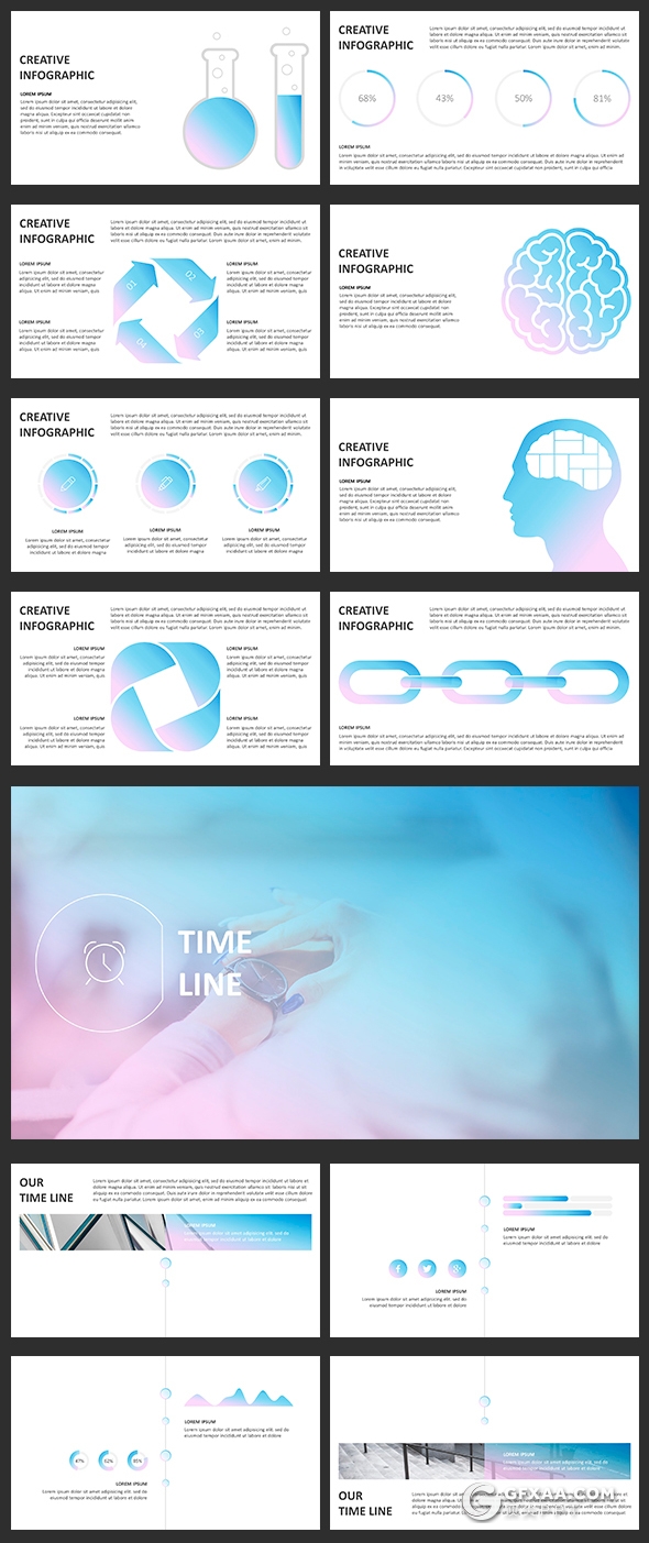 82页IOS风格商务多用途PPT模板 - 顶尖PPT