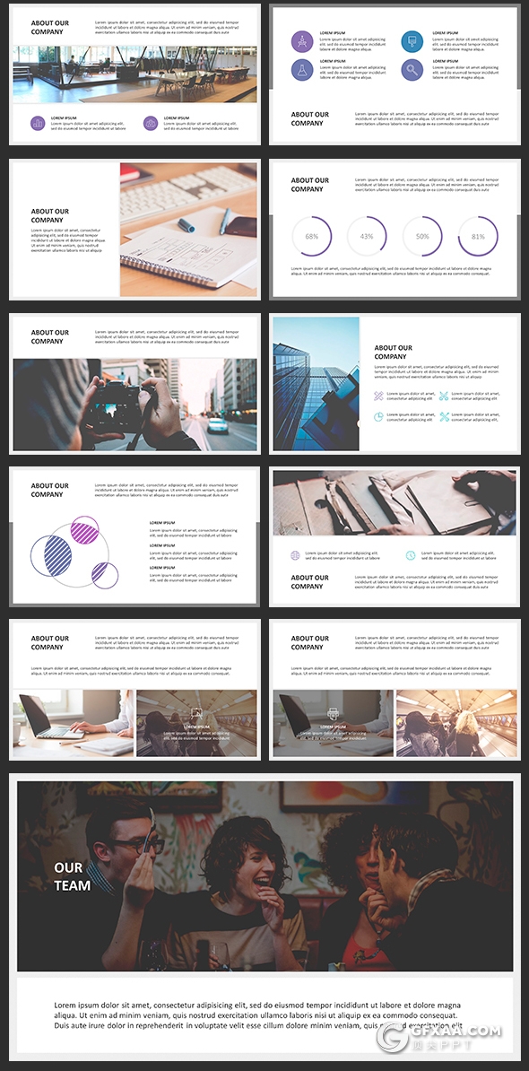 96页国外简约商务多用途PPT模板 - 顶尖PPT