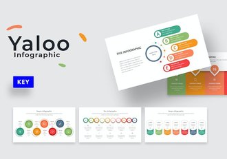 主题列举要点信息展示图形keynote模板 - 顶尖PPT