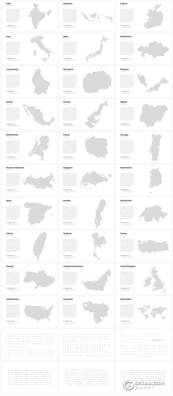 223页欧美商务风格PPT模板 7种主题配色 - 顶尖PPT