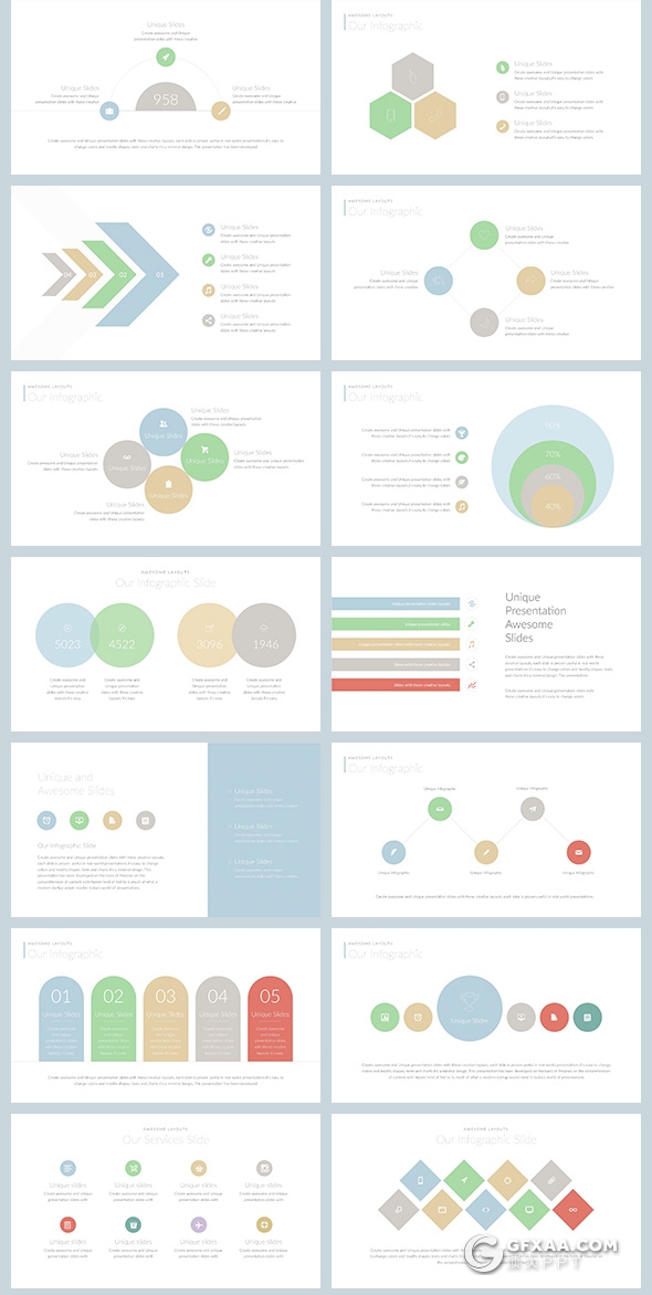 80页国外极简文艺风格PPT模板 - 顶尖PPT
