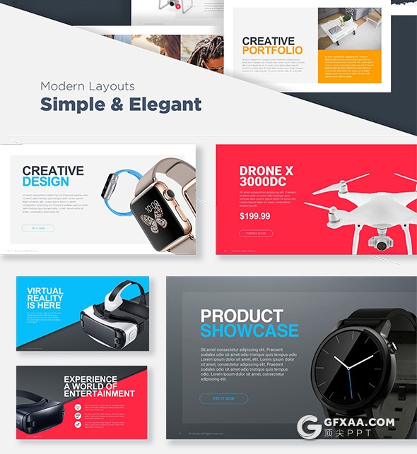 60页欧美简约商务多用途keynote模板 - 顶尖PPT