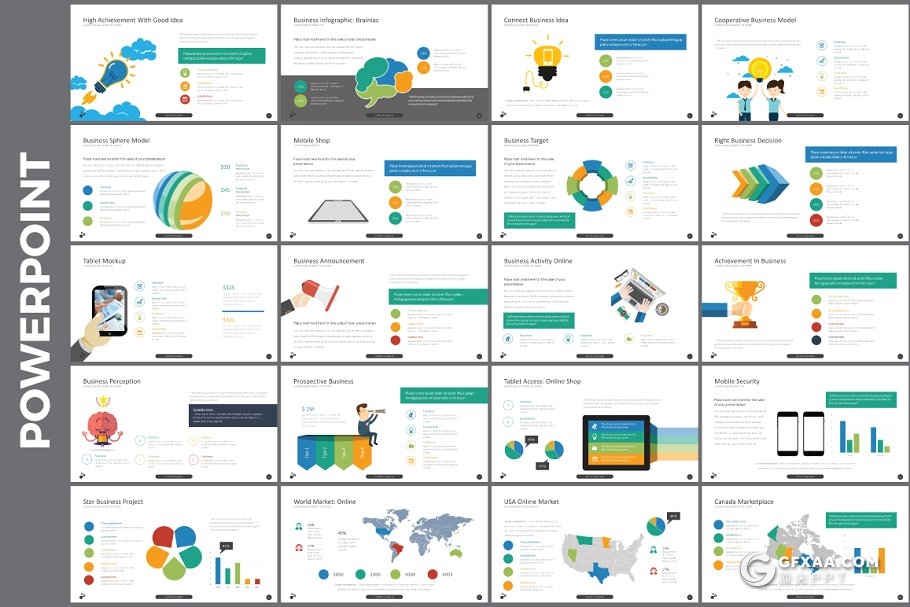 100页国外商务风格工作总结计划PPT模板 - 顶尖PPT