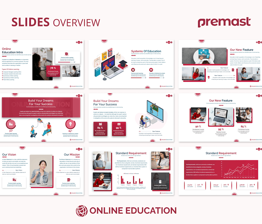 国外设计在线教育课程PPT模板 - 顶尖PPT