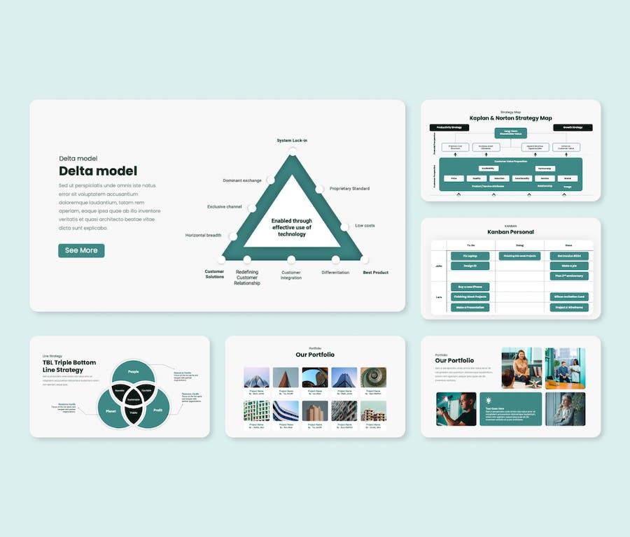 蓝色项目管理流程演示汇报PPT模板 - 顶尖PPT