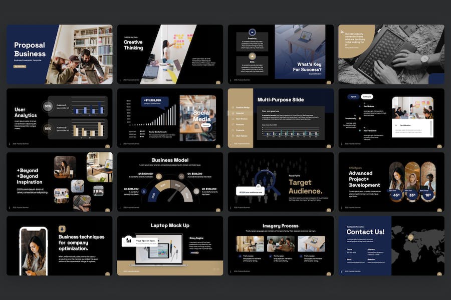 商务计划书企业融资建议书商业国外PPT模板 - 顶尖PPT