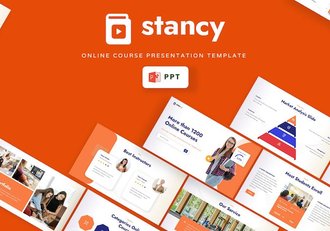 在线课程教育教学PPT模板 - 顶尖PPT