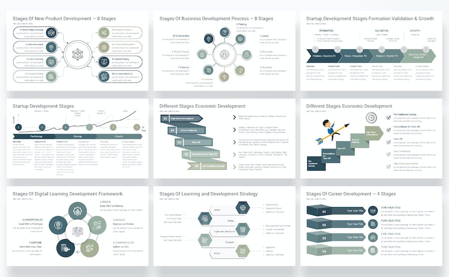 产品开发阶段流程管理展示PPT模板 - 顶尖PPT