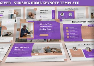 志愿者护工家庭老年人护理keyntoe模板 - 顶尖PPT