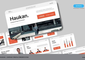 白色极简风格公司简介keynote模板 - 顶尖PPT