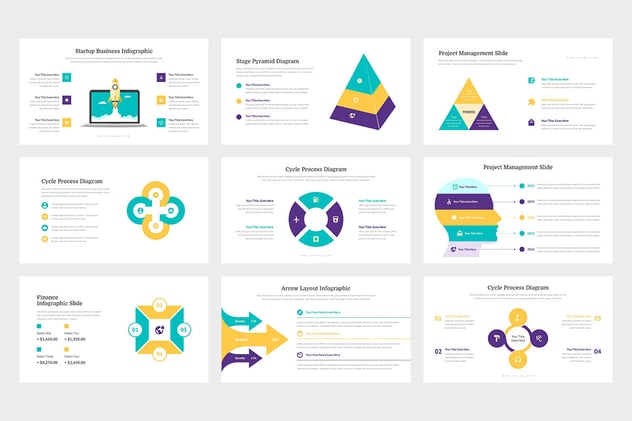 商务信息图形keynote模板 - 顶尖PPT