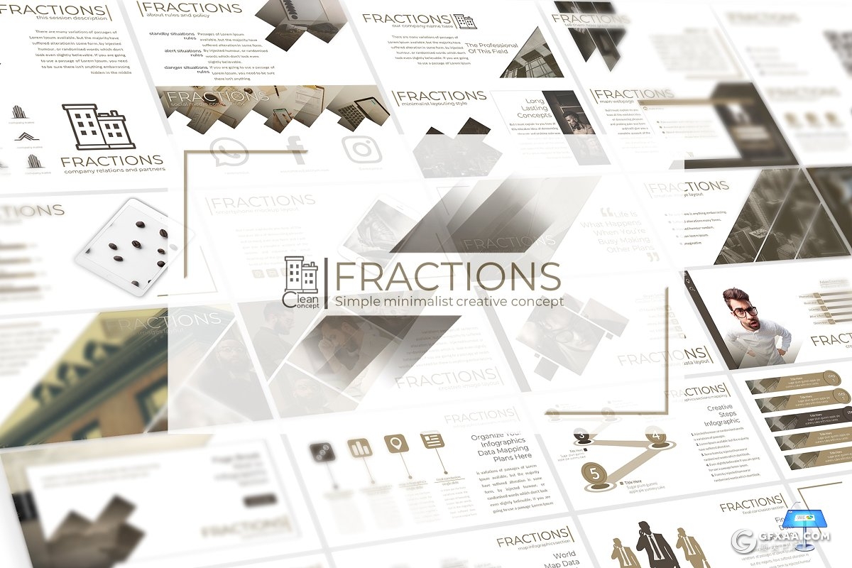 30页极简风格装修方案汇报keynote模板 - 顶尖PPT