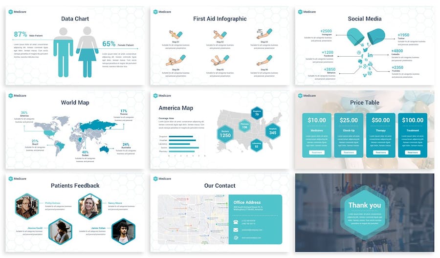 医疗保险健康保障服务方案Keynote模板 - 顶尖PPT