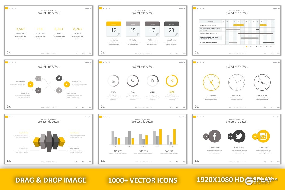 90页简约大气商务多用途PPT模板 - 顶尖PPT