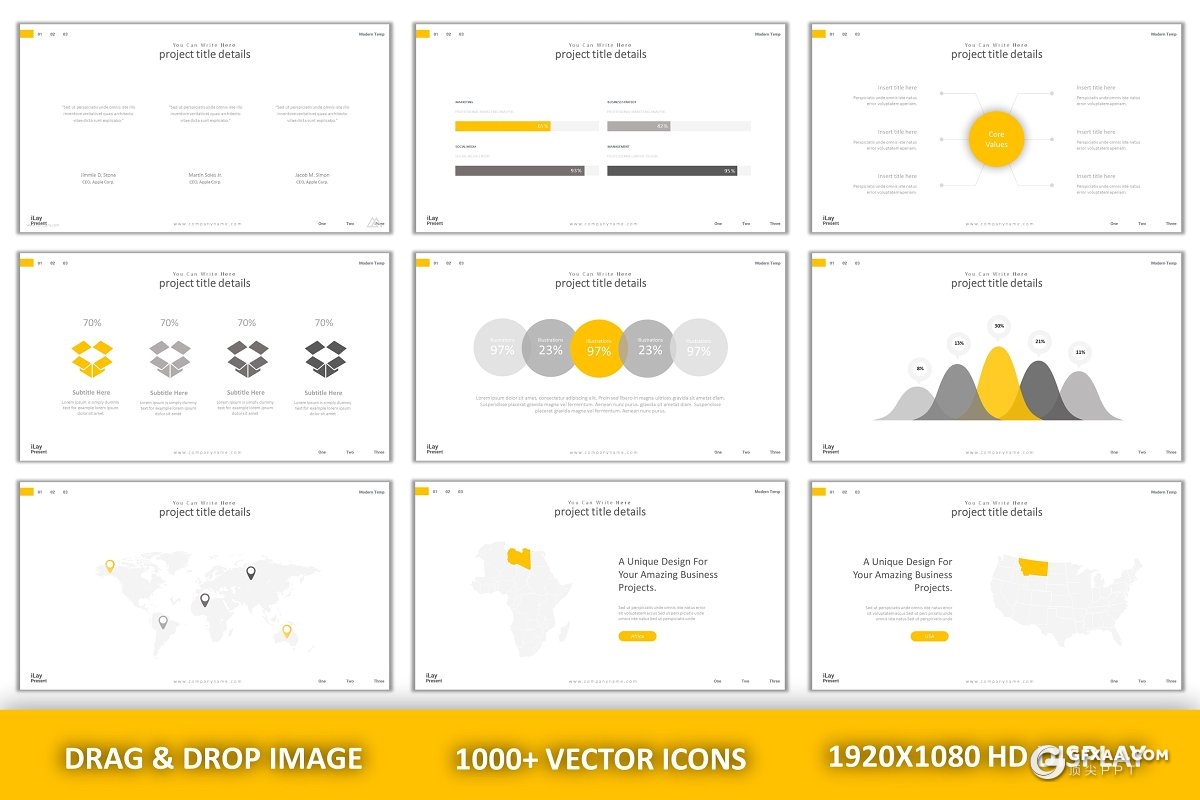 90页简约大气商务多用途PPT模板 - 顶尖PPT
