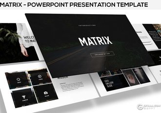 34页简约大气文艺唯美风格PPT模板 - 顶尖PPT