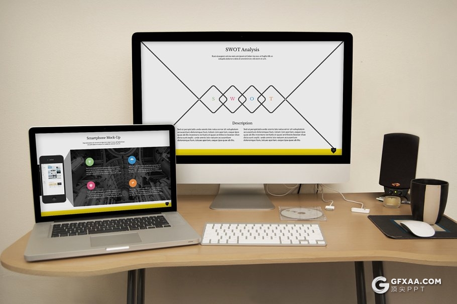 38页炫彩商务年终总结PPT模板 - 顶尖PPT