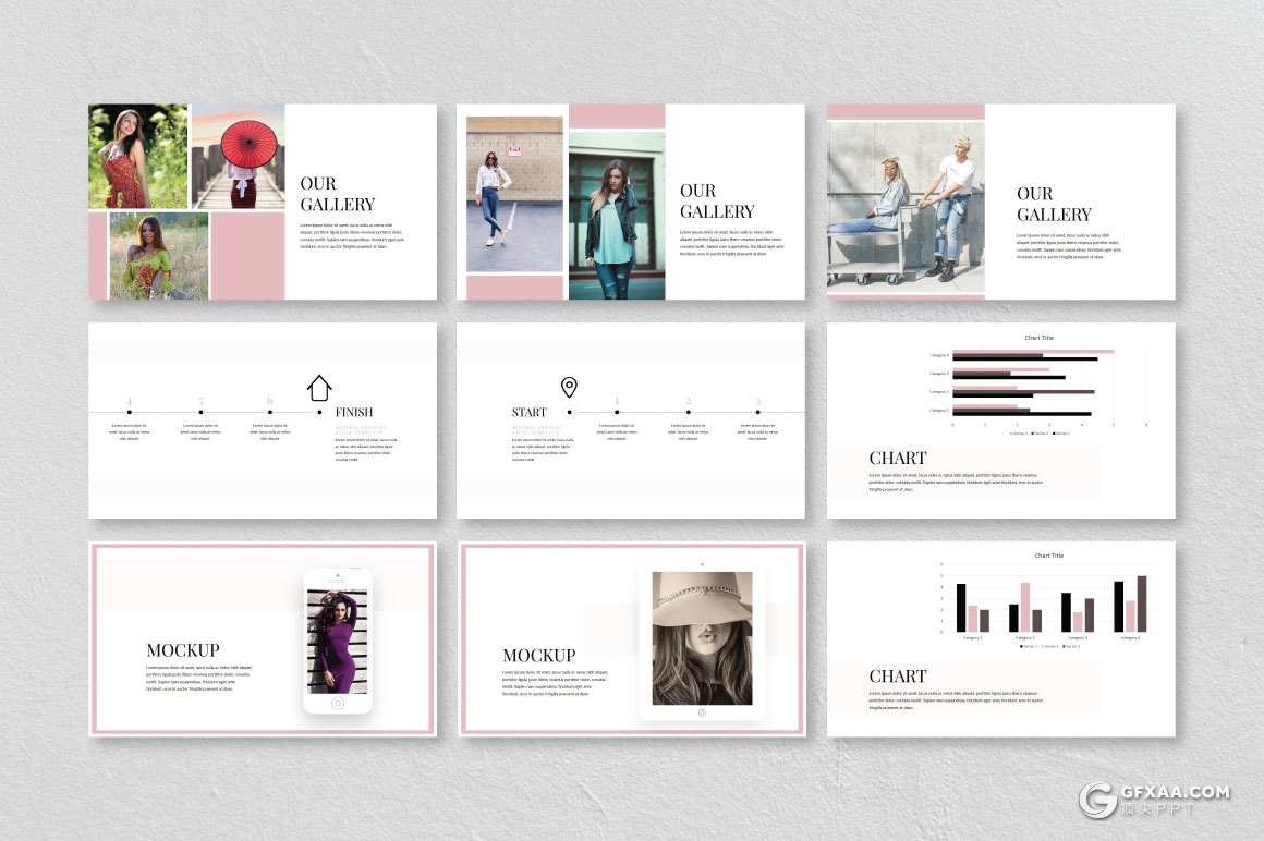 35页时尚流行杂志风格PPT模板 - 顶尖PPT