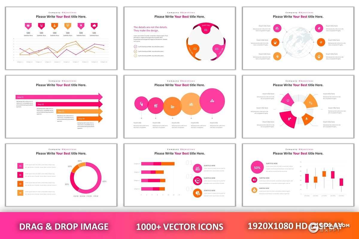 94页欧美精致设计商务多用途PPT模板 - 顶尖PPT