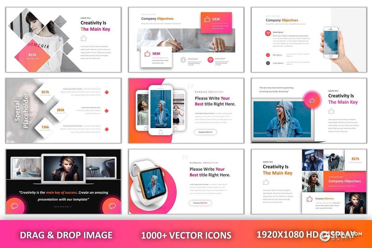 94页欧美精致设计商务多用途PPT模板 - 顶尖PPT