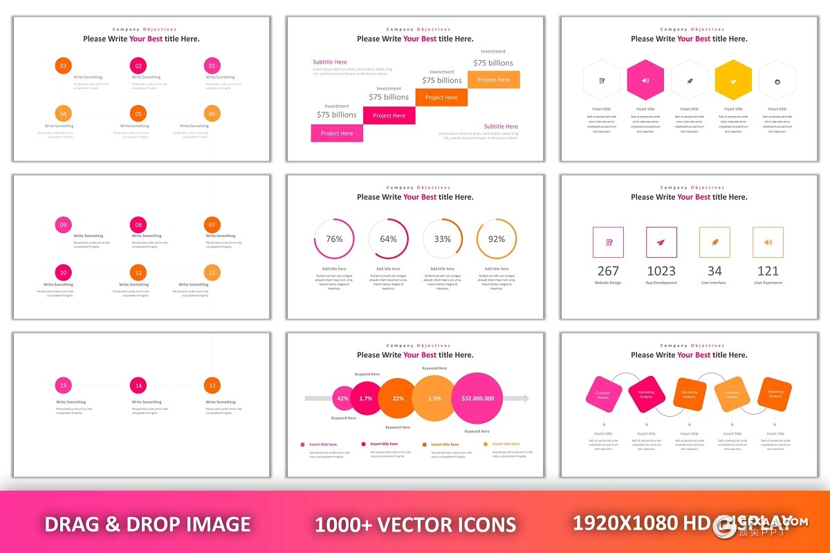 94页欧美精致设计商务多用途PPT模板 - 顶尖PPT