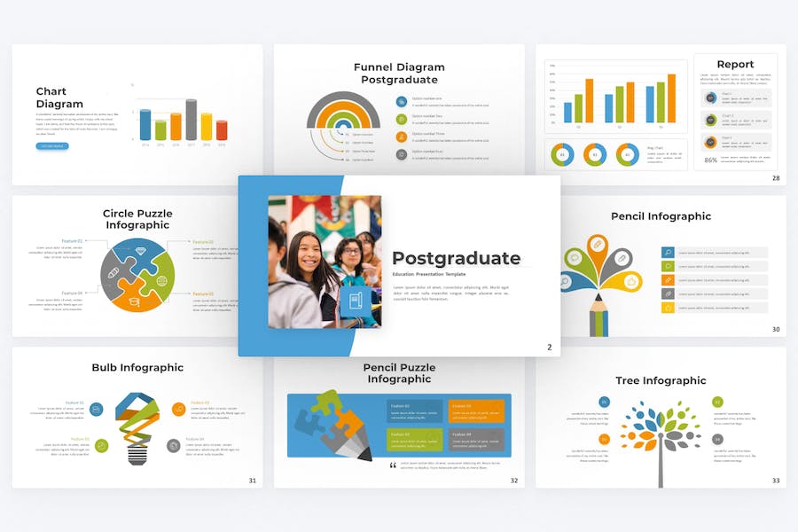 大气研究生教育PPT模板 - 顶尖PPT