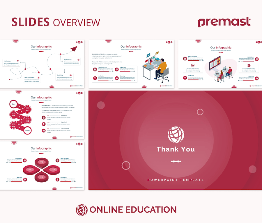 国外设计在线教育课程PPT模板 - 顶尖PPT