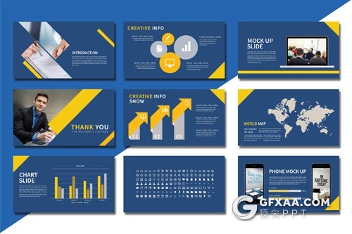 36页欧美企业介绍工作总结PPT模板 - 顶尖PPT