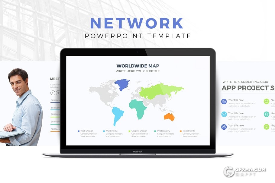 65页国外互联网科技PPT模板 2种底色2种格式 - 顶尖PPT