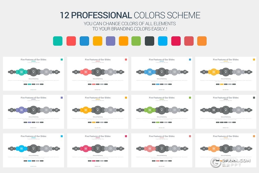 65页国外互联网科技PPT模板 2种底色2种格式 - 顶尖PPT