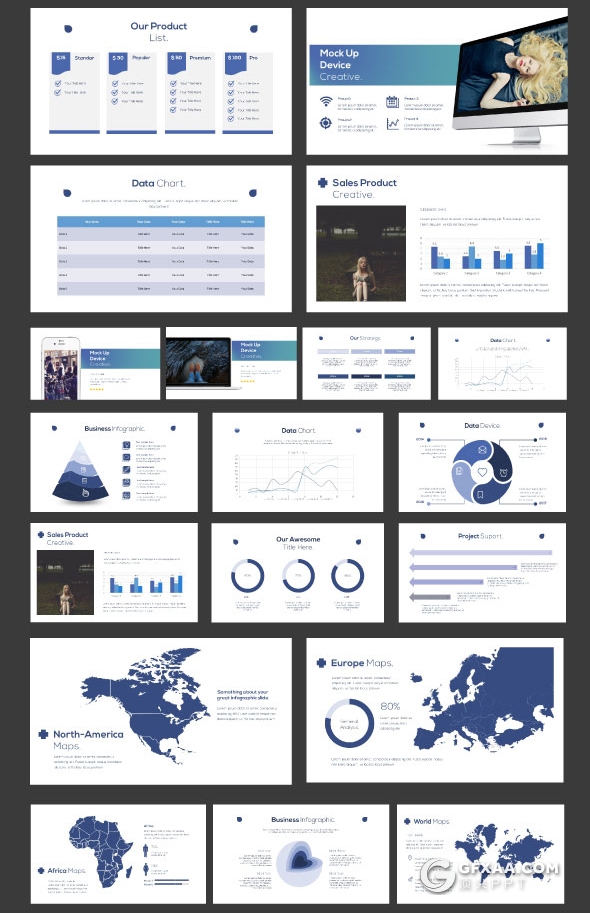 68页简约大气商务多用途PPT模板 - 顶尖PPT