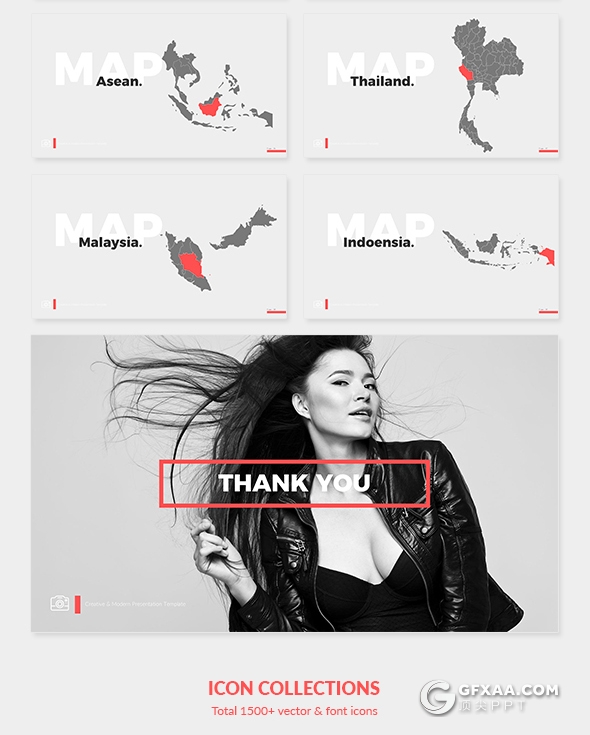 100时尚流行杂志风格模特服装展示PPT模板 - 顶尖PPT