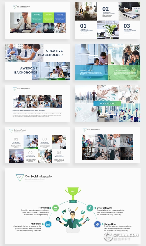 140页欧美高逼格商务多用途PPT模板 - 顶尖PPT